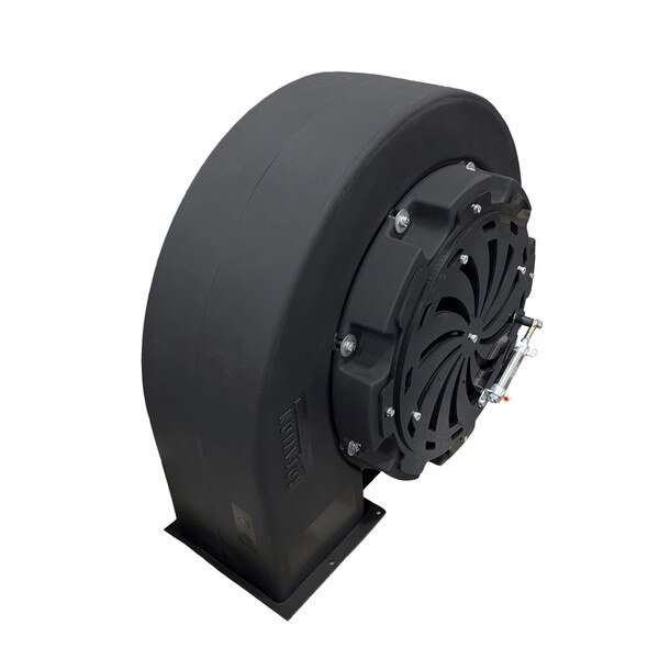 Counterclockwise blast gate blower